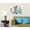 Stupell Industries Colorful Cross Hatch Abstraction Canvas Wall Art
